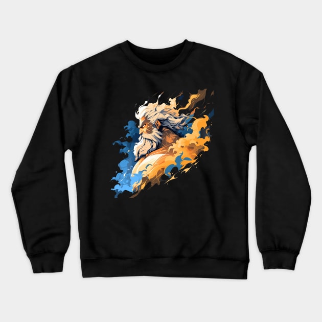 zeus Crewneck Sweatshirt by dorapeterx